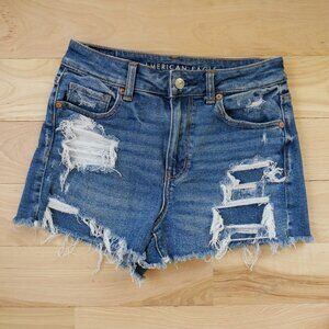 American Eagle Distressed Mom Jean Shorts Size 4